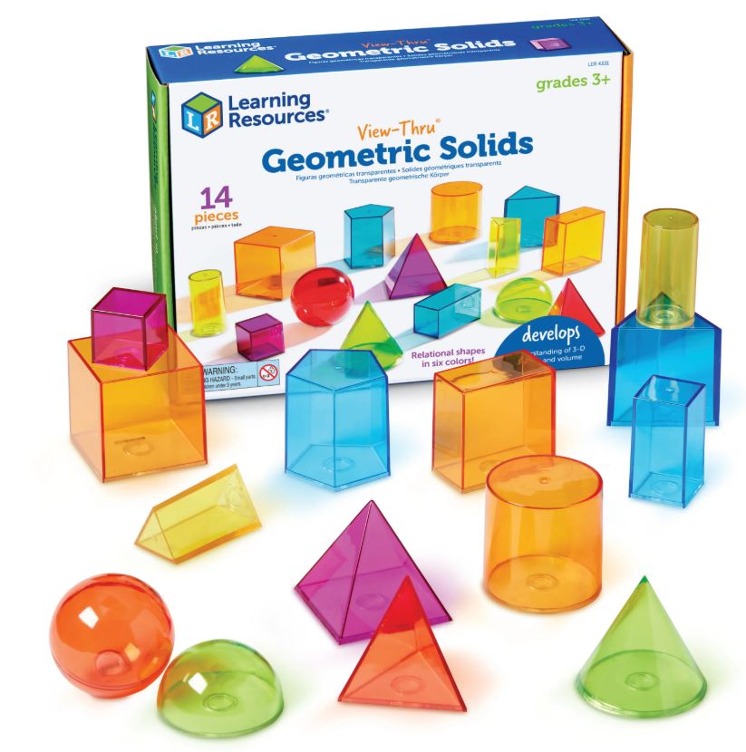 View-Thru Geometric Solids 14 PCS