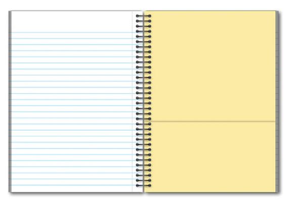 1 Subject Poly Notebook College Ruled 8.3" x 6" 80 Sheets