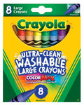 Crayola Large Ultra-Clean Washable Crayons Pkg. 8