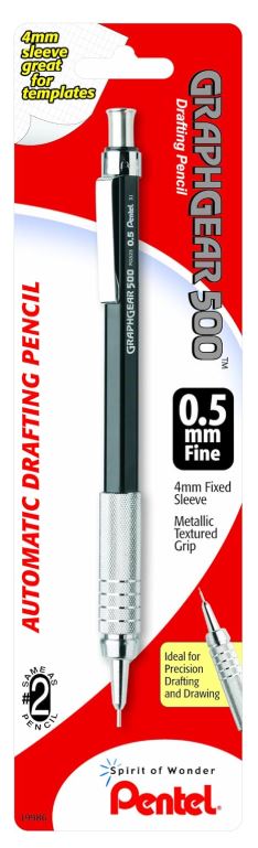 Graph Gear 500 Drafting Pencil 0.5 mm Black Barrel