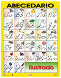 Cartel Abecedario Ilustrado - Cursivo
