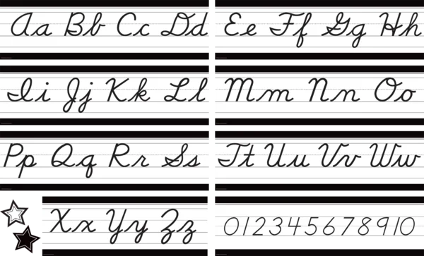 Black and White Cursive Mini Bulletin Board