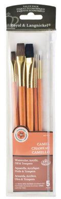 Camel Hair Variety Brush Set Pkg. 5