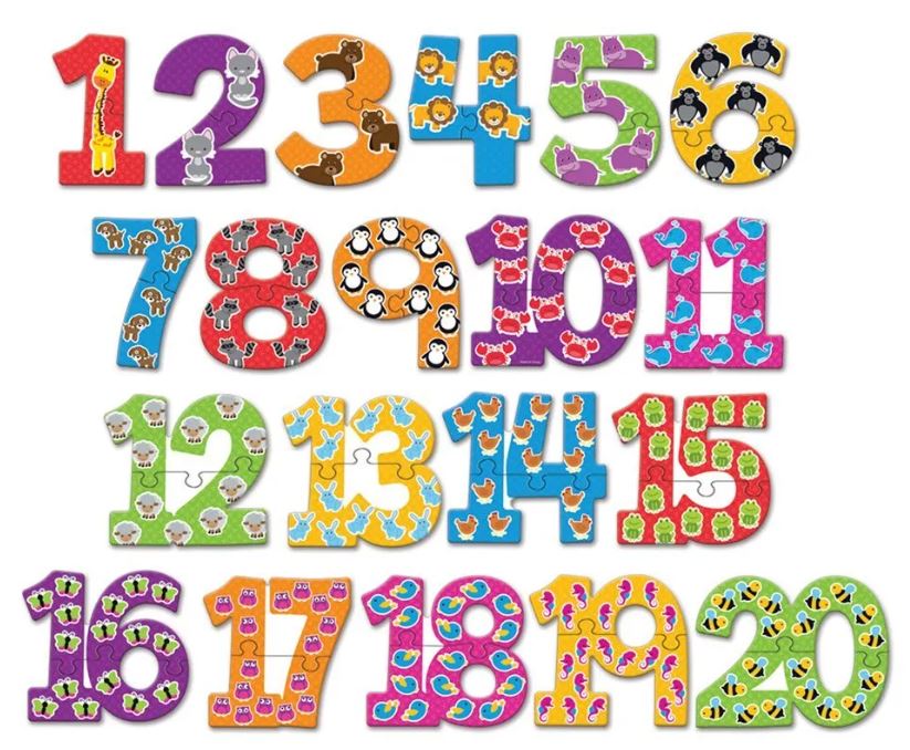 Number Puzzle Cards 40 PCS