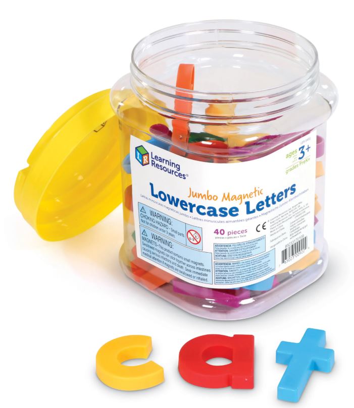 Jumbo Lowercase Magnetic Letters 40 PCS