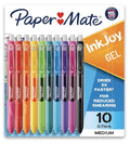 Paper Mate InkJoy Gel Pens 0.7 mm Medium Assorted Color Pkg. 10