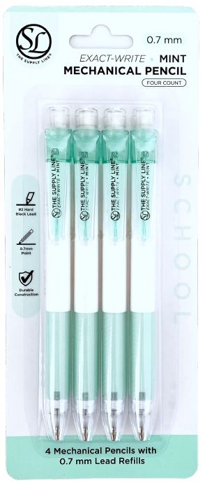 Mechanical Pencil | W 0.7mm Lead Refill | White Barrel