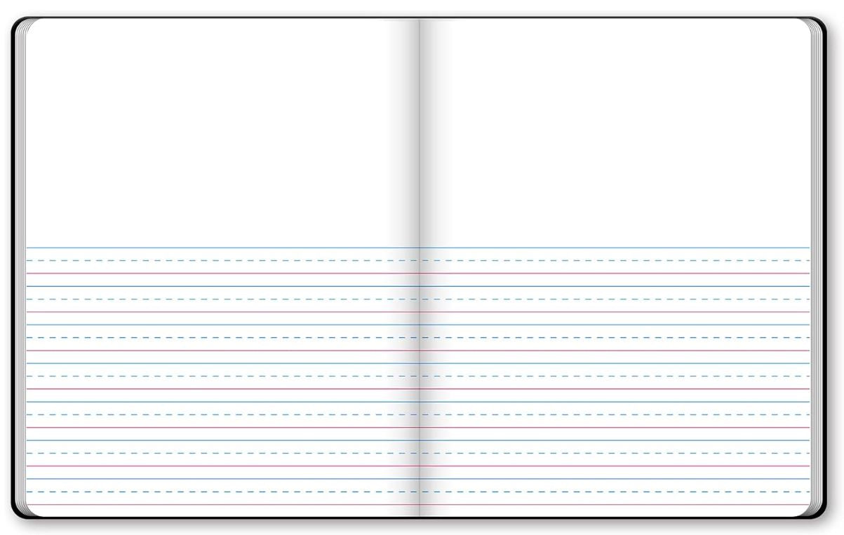 Primary Composition Book Journal Unruled Top 100 Sheet