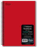 Xpression 3 Subject Poly Notebook 8.3″ x 6″ Wirebound 120 Sheet