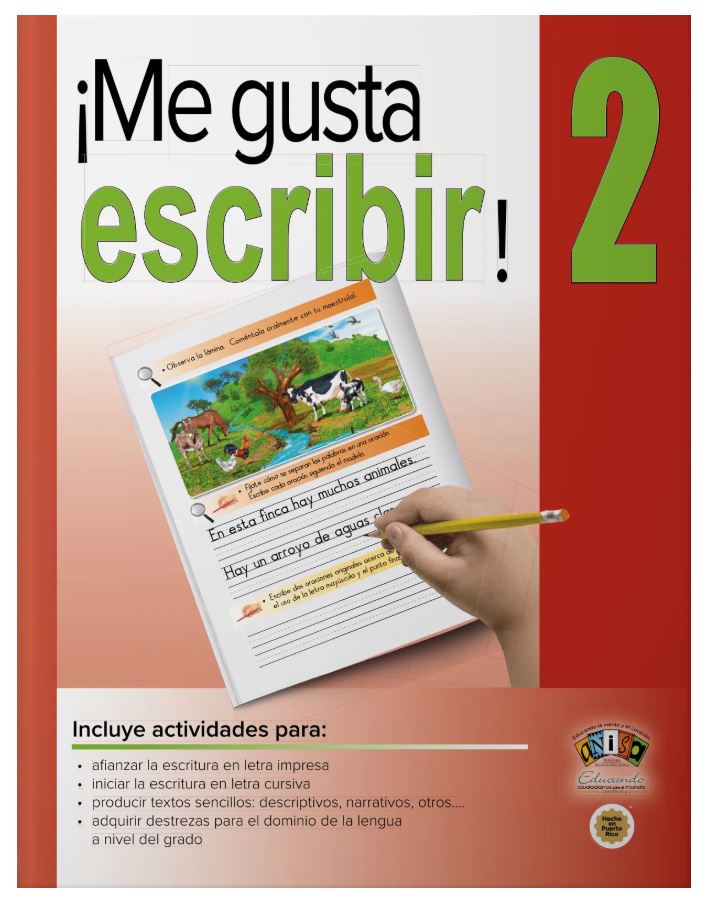 Cuaderno ¡Me Gusta Escribir! 2 - 2do Grado
