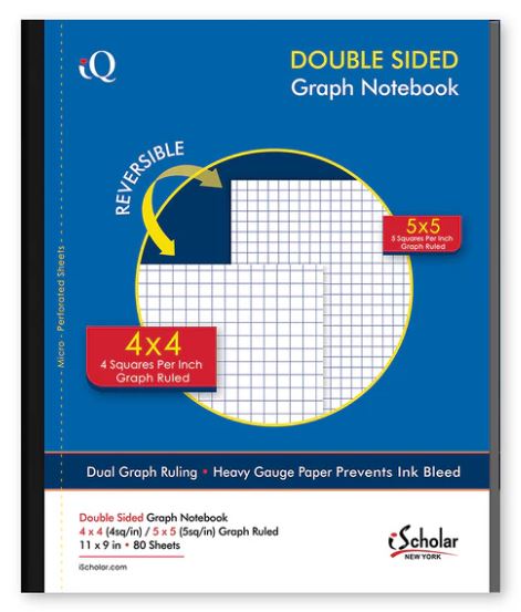Coil-Less 1 Subject Graph Notebook 80 Sheet
