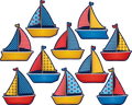 SAILBOATS ACCENTS 30PK