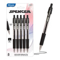 SPENCER BLACK RETRACTABLE PEN W/ CUSHION GRIP