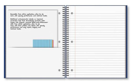 5 Subject Poly Notebook College Ruled 11" x 9" 200 Sheets