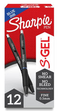 Sharpie S-Gel Pens Fine Point 0.5 mm Blue Cj. 12