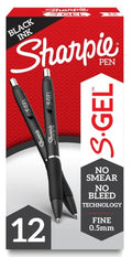 Sharpie S-Gel Pens Fine Point 0.5 mm Black Cj. 12