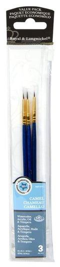 Camel Hair Detail Brush Set Pkg. 3