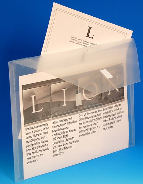 Poly Envelope with Extra Pocket 9-3/4" x 12-1/2" Clear