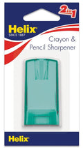 Helix Pencil and Crayon Canister Sharpener Assorted Colors