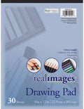 Real Images Drawing Pad Heavyweight 9" x 12" 30 Sheet