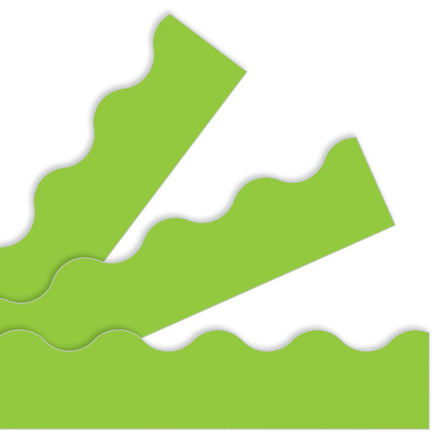 BORDER LIME SOLID SCALLOPED