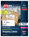 Waterproof Labels with UltraHold Permanent Adhesive 2" x 4" Pkg. 500
