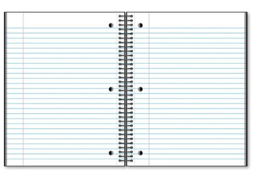 1 Subject Poly Notebook Wide Ruled 10.5" x 8" 70 Sheets