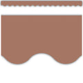 Mocha Scalloped Border Trim