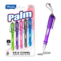 PALM MINI BALLPOINT PEN W/ KEY RING (5/PACK)