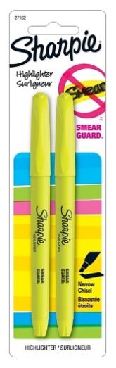 Sharpie Highlighters Yellow Pkg. 2