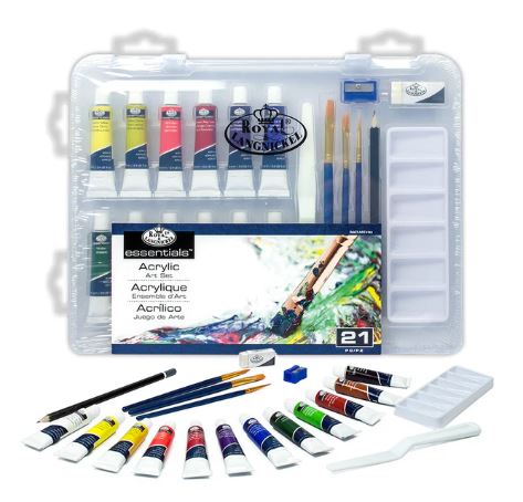 Acrylic Small Clear Art Set 21 PCS