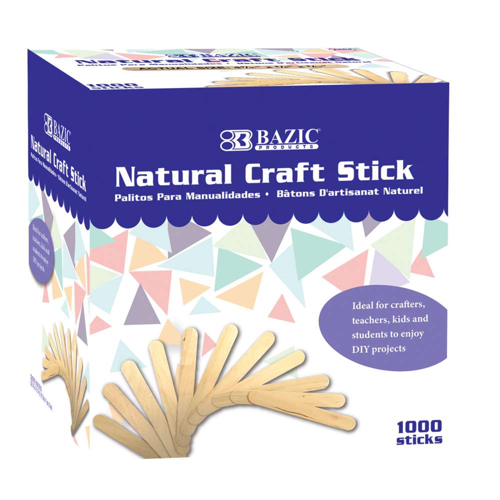 Natural Craft Stick (1000/Box)