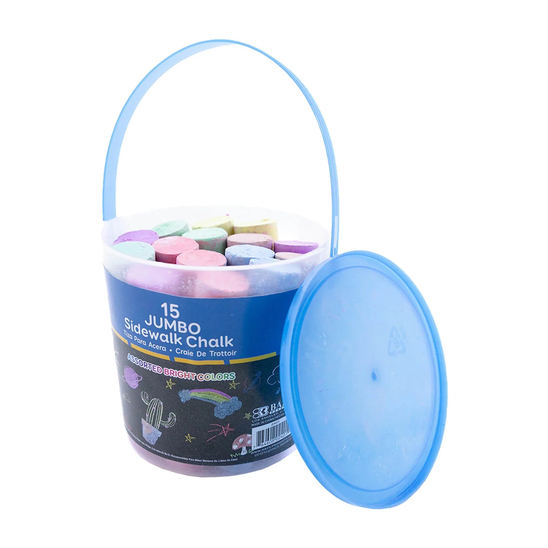 JUMBO ASSORTED COLOR CHALK PQ.15