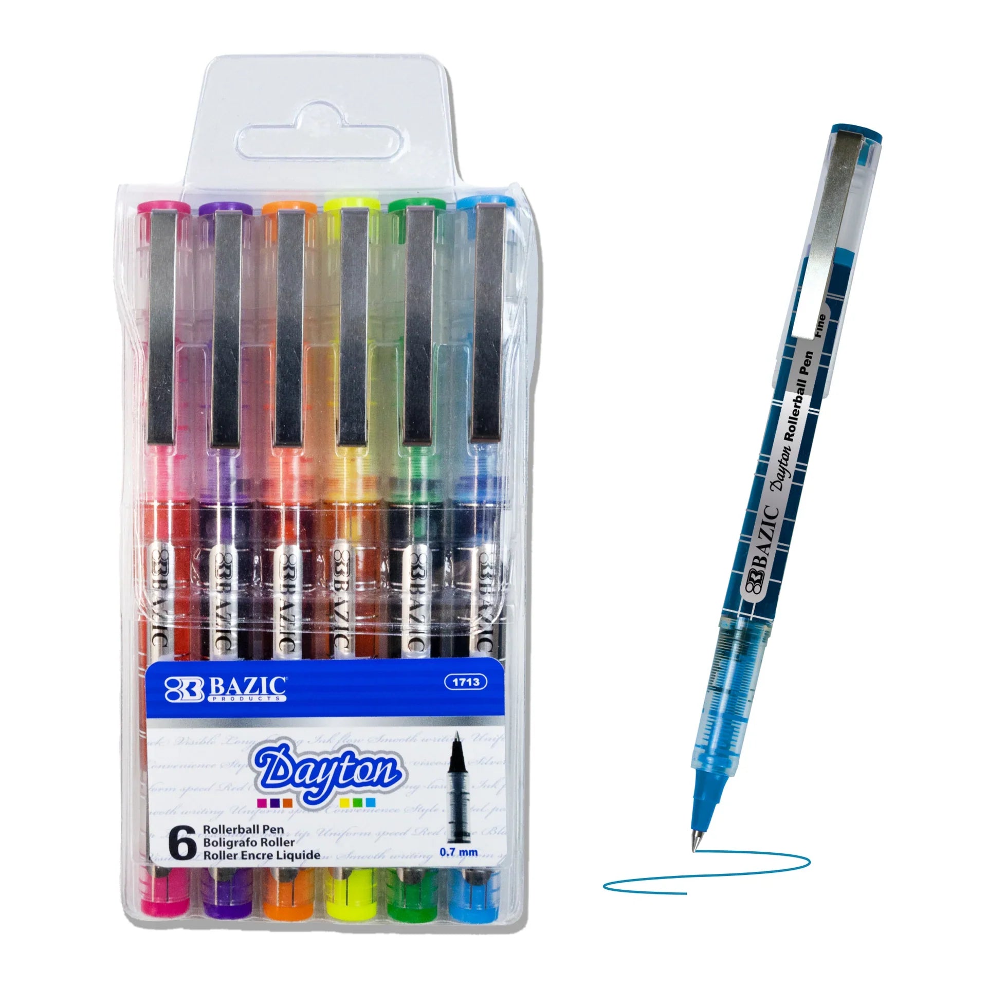 DAYTON ROLLER PEN ASST COLOR FINE PQ.6