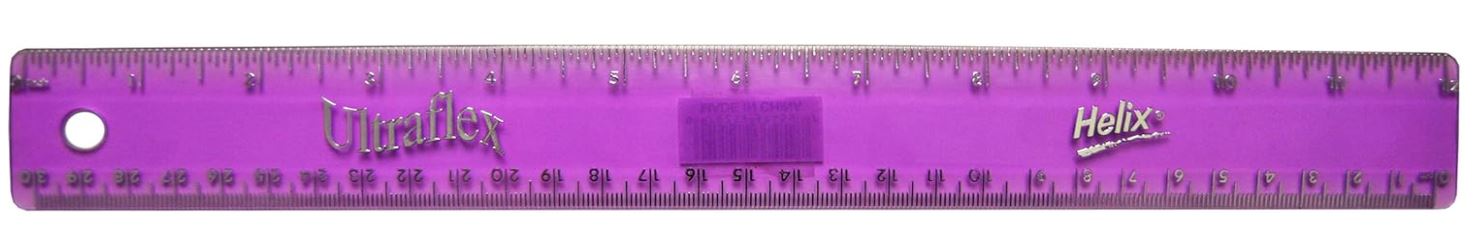 Maped Helix USA Ultraflex Wide Ruler 12" / 30cm Assorted Color