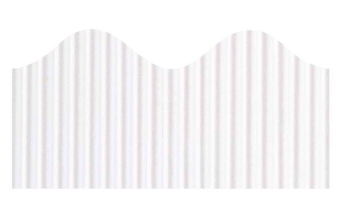 Decorative Border White 2-1/4" x 50' Roll