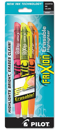 FriXion Light Pastel Erasable Highlighters Asst. Colors Pkg. 3