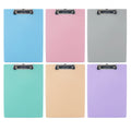 PASTEL COLOR PVC STANDARD CLIPBOARD W/ LOW PROFILE