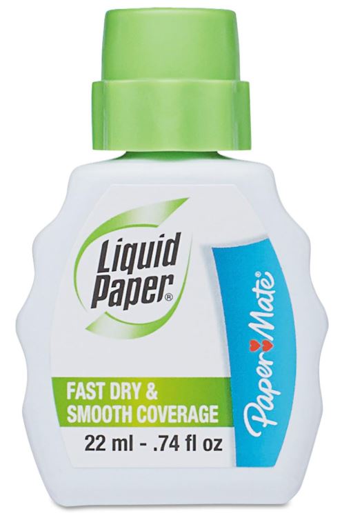 Paper Mate Liquid Paper Fast Dry Correction Fluid 22 ml Cj. 12