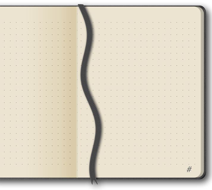 #Hashtag PU Journal Dotted Grid 6" x 4.5" 96 Sheets