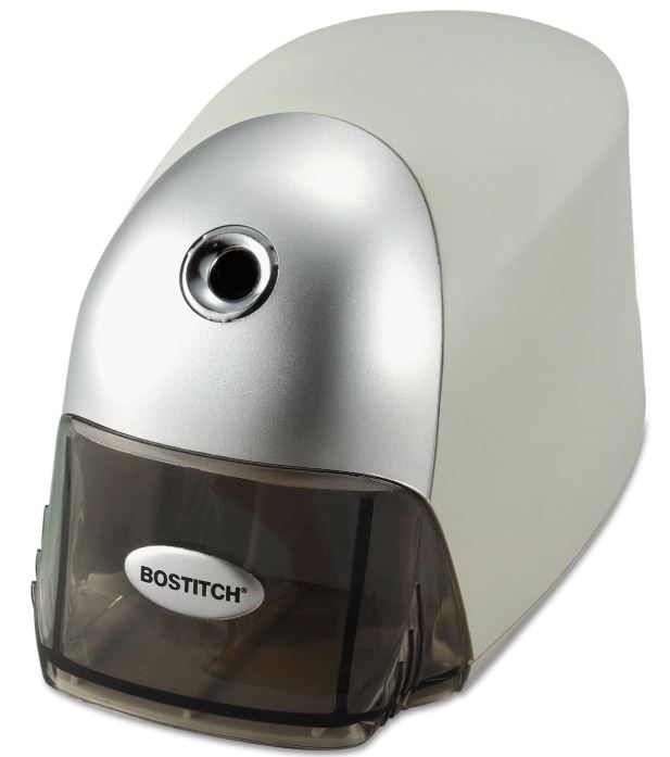 Bostitch QuietSharp Executive Heavy Duty Electric Pencil Sharpener Gray