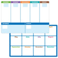 REUSABLE PLANNER SHEETS WIPEOFF LEARNING SET 5 PAG