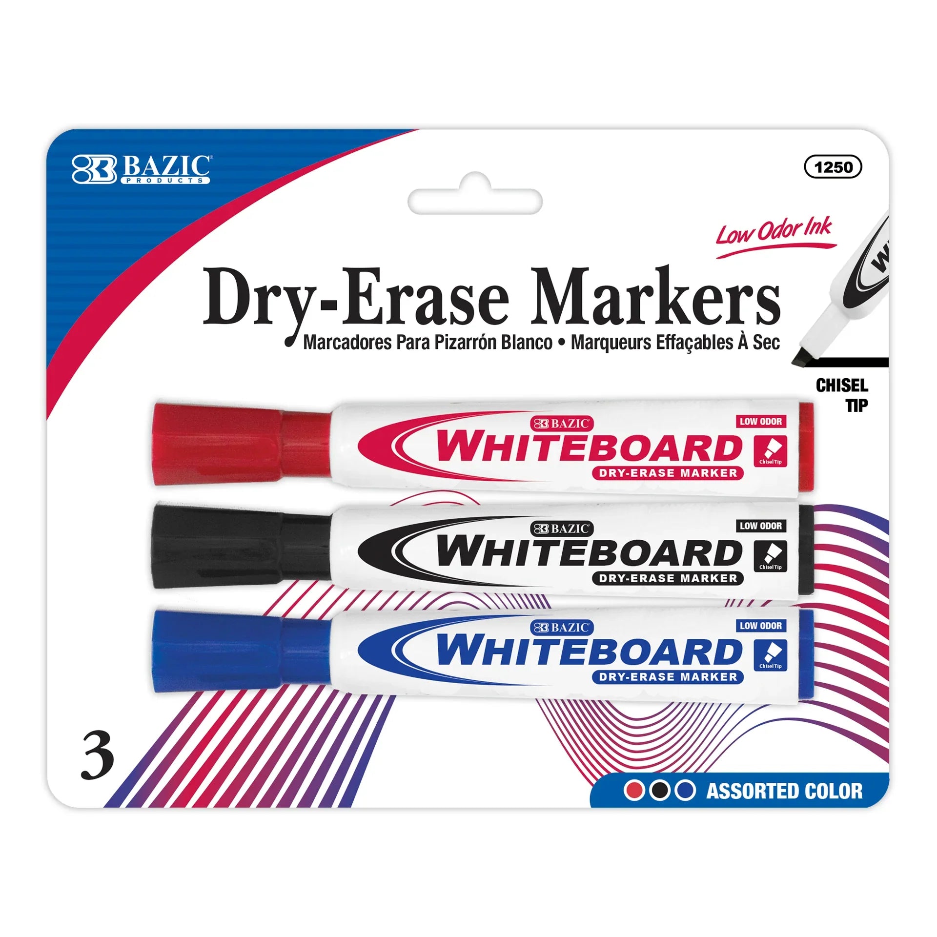 Dry Erase Marker | Asst |  Chisel | 3pq