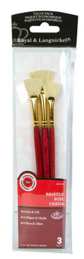 Bristle Fan Brush Set Pkg. 3