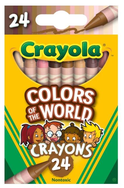 Crayola Colors of the World Skin Tone Crayons Pkg. 24