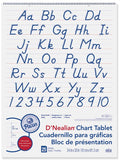 D'Nealian Chart Tablet Manuscript 2" Ruled 24" x 32" 25 Sheet