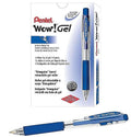 Wow! Retractable Gel Pen 0.7 mm Medium Blue Cj. 12