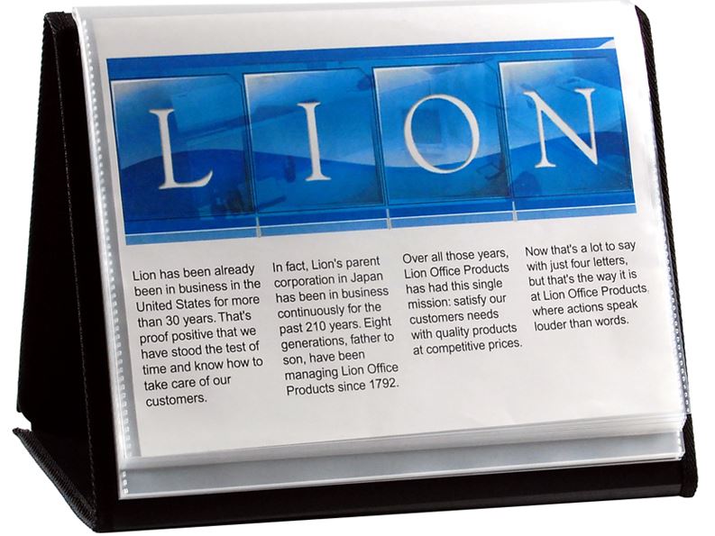 Display Book-N-Easel Letter 20 Pocket Horizontal