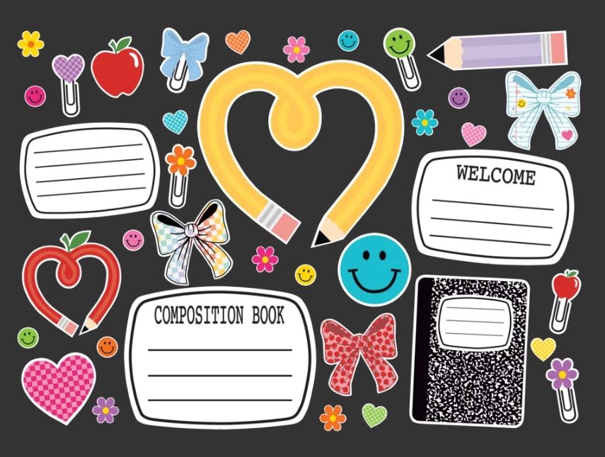 Cool for School Big & Bold Bulletin Board 43 PCS
