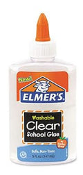 Elmer's School Glue Washble Clear 5 oz